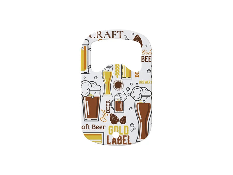 Sublimation Blanks Full White Stainless Steel Bottle Opener (3*5cm)