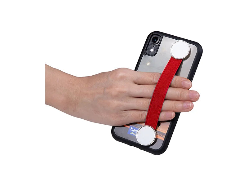 Sublimation Elastic Band Strap Phone Holder (Red)