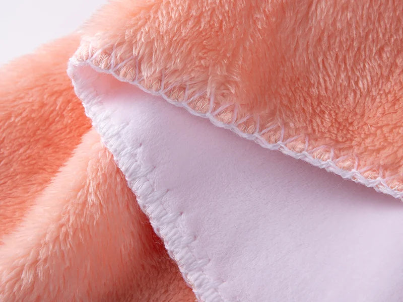 Arctic Fleece Lined Sublimation Microfiber Blanket(Pink/White, 127*152cm/50inchx 60inch)