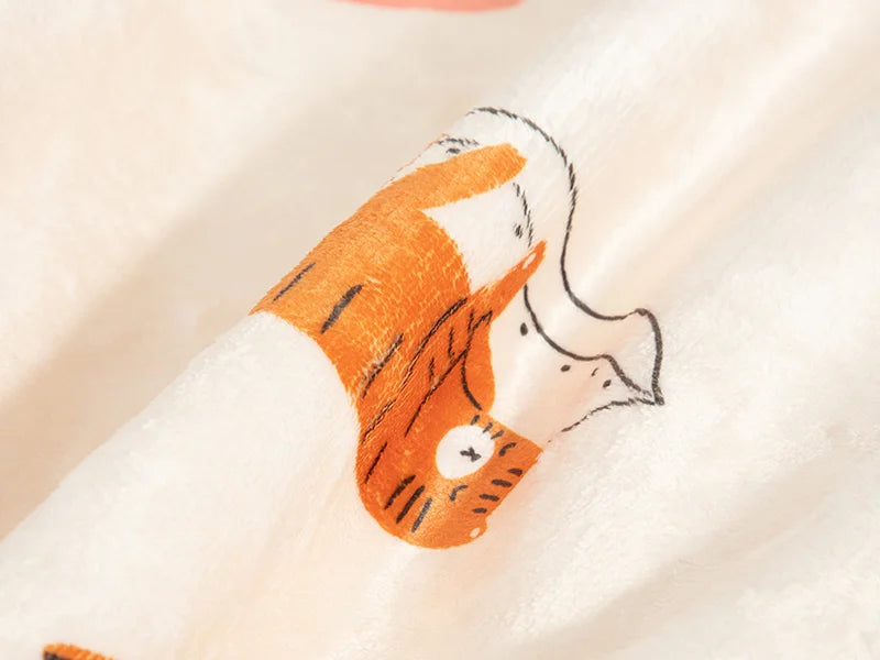 Arctic Fleece Lined Sublimation Microfiber Blanket(Full White, 152*203cm/60inchx 80inch)