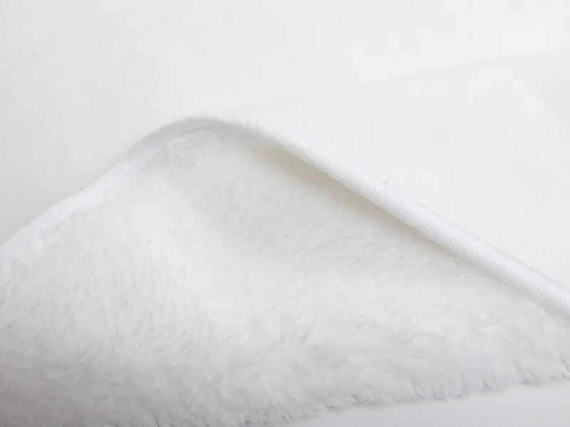 Arctic Fleece Lined Sublimation Blanks Microfiber Hooded Blanket (130*150cm/51.18inchx59.05inch)