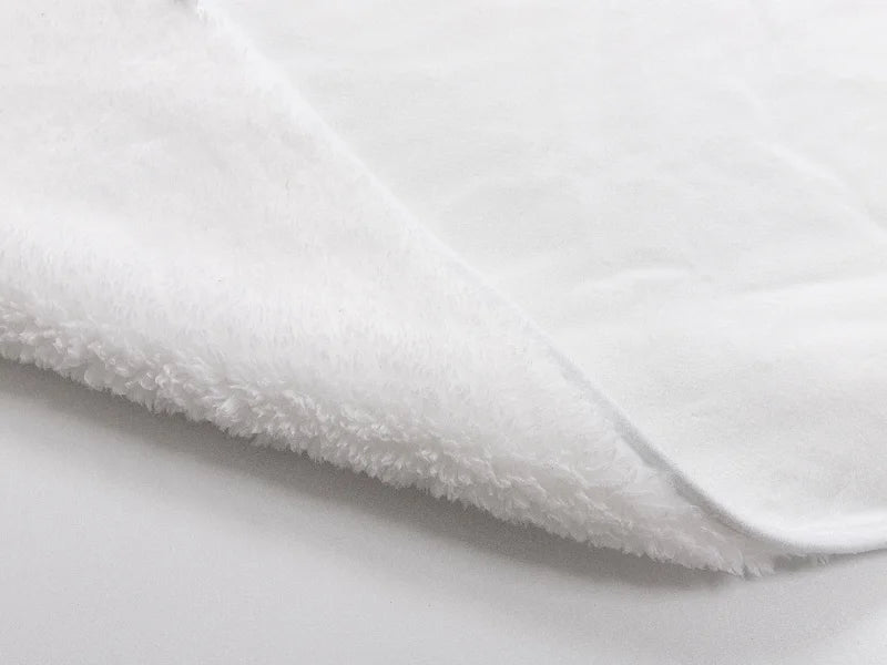 Arctic Fleece Lined Sublimation Blanks Microfiber Hooded Blanket (150*200cm/59.05inchx78.74inch)