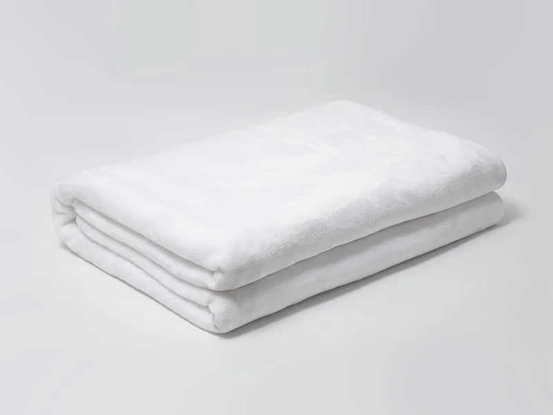 Heart Embossed Sublimation Minky Blanket(White, 152*203cm/60inchx 80inch)