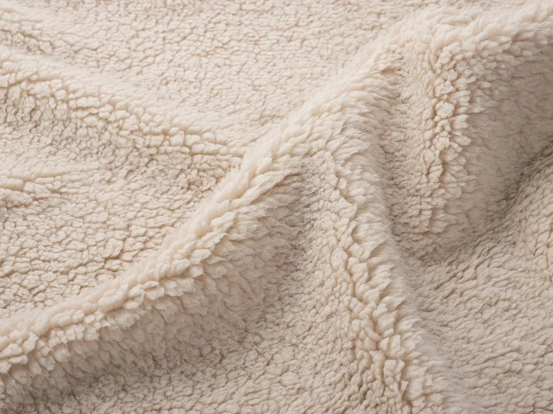 Sherpa Lined Sublimation Minky Blanket(Khaki/White, 127*152cm/50inchx 60inch)