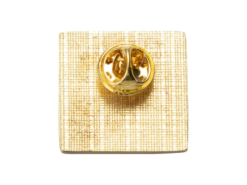 Sublimation Metal Button (Gold, Square)