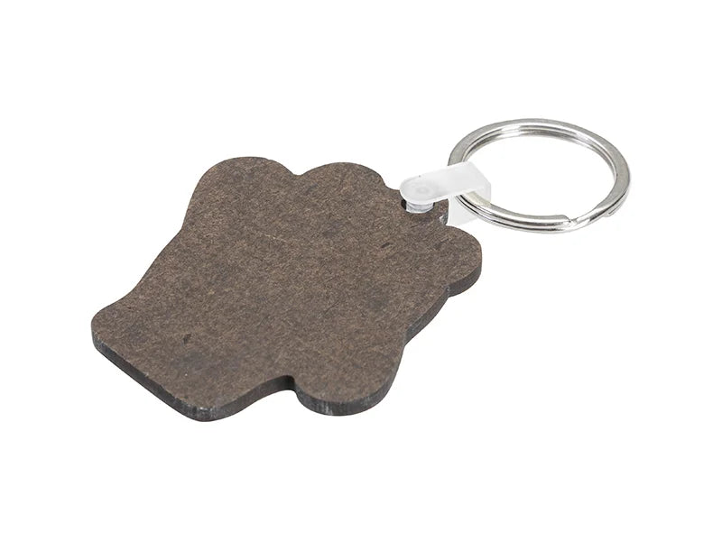 Sublimation Blanks HB Bing Dwen Dwen Shaped Keyring (5.6x5.9cm)