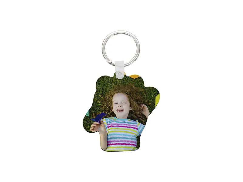 Sublimation Blanks HB Bing Dwen Dwen Shaped Keyring (5.6x5.9cm)