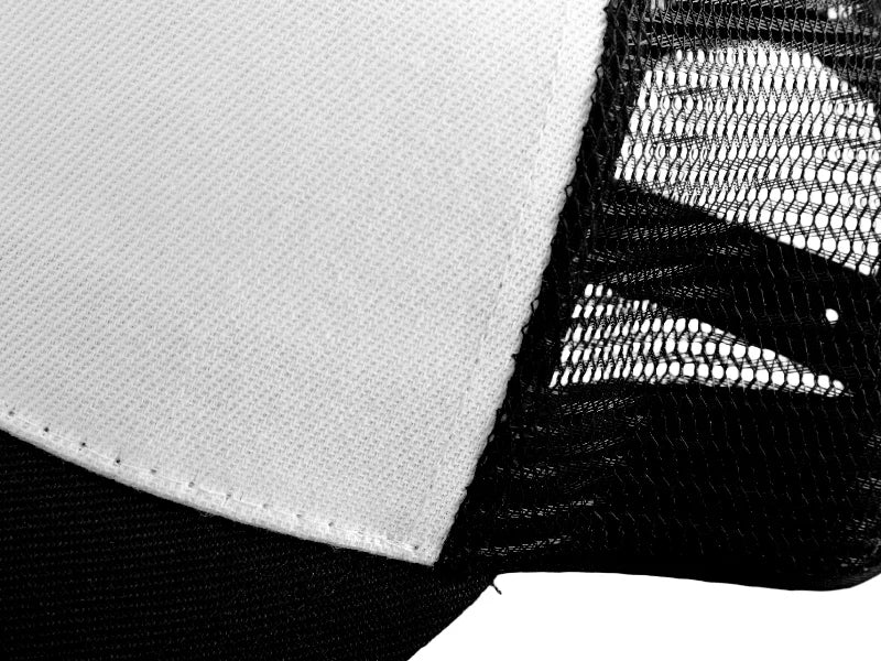 Sublimation Polyester Mesh Trucker Cap Hat (Black)