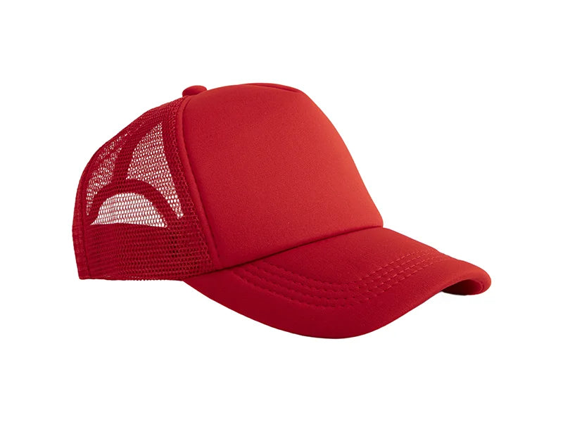 Sublimation Full Red Mesh Adult Cap