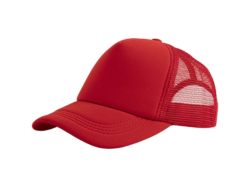Sublimation Full Red Mesh Adult Cap