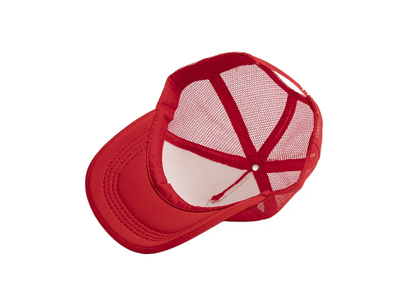 Sublimation Full Red Mesh Adult Cap