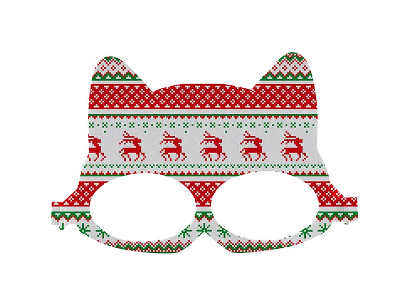 Sublimation Blank Felt Glasses (Cat)