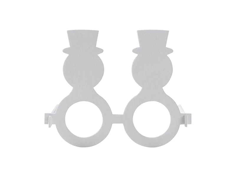 Sublimation Blank Felt Glasses (Snowman)