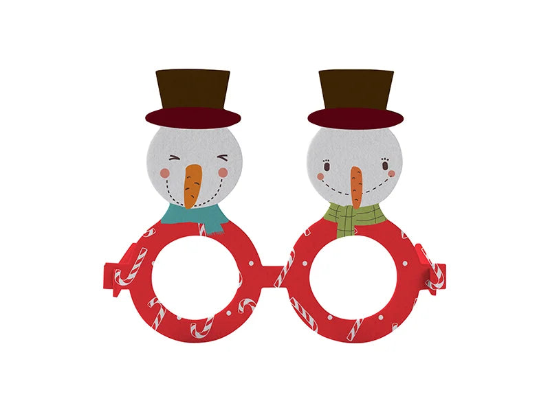 Sublimation Blank Felt Glasses (Snowman)