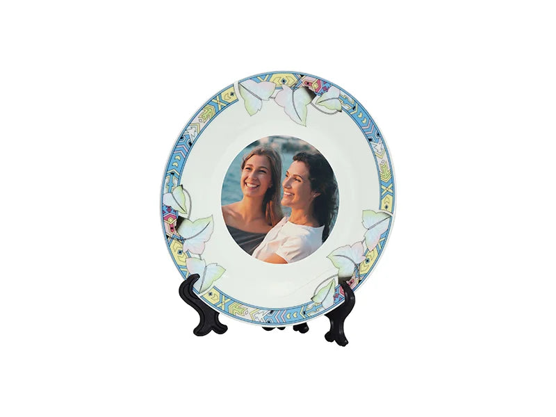 Sublimation 7.5inch Rim Plates(Lotus Leaf)