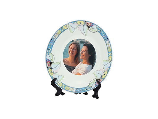 Sublimation 7.5inch Rim Plates(Lotus Leaf)