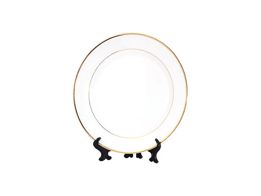 Sublimation 7.5inch Rim Plate w/ Gold Rim