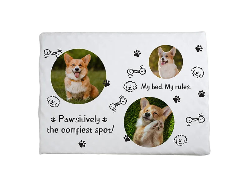 Sublimation Blank Microfiber Pet Pad with Non-slip Bottom