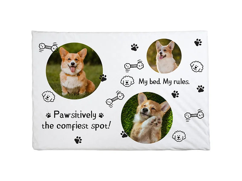 Sublimation Blank Microfiber Pet Pad with Non-slip Bottom