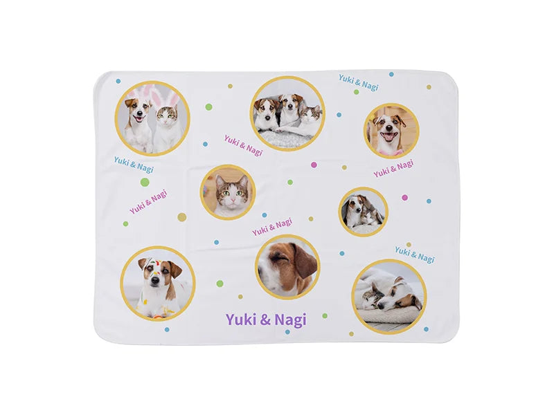 Sublimation Blanks Fleece Pet Blanket (76*101cm/29.9inchx39.76inch)