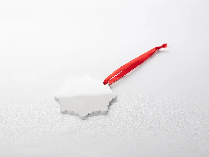 Sublimation Blanks Plastic Hanging Ornament (Snowflake, φ7.6cm)