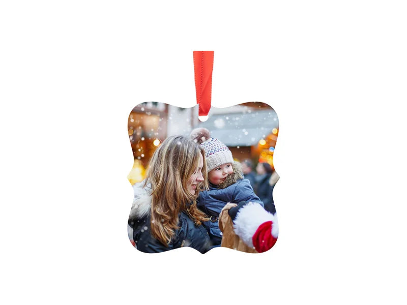 Sublimation Blanks Plastic Hanging Ornament (Square, 7.6*7.6cm)