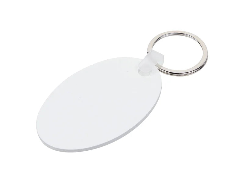 Sublimation Plastic Keyring (Oval, 4*6.3cm)