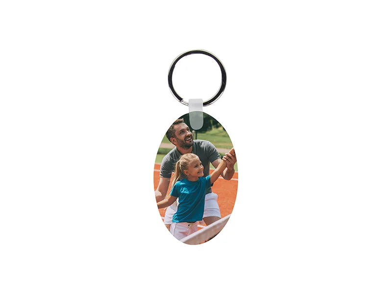 Sublimation Plastic Keyring (Oval, 4*6.3cm)