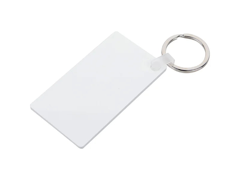Sublimation Plastic Keyring (Rect, 4*7.6cm)