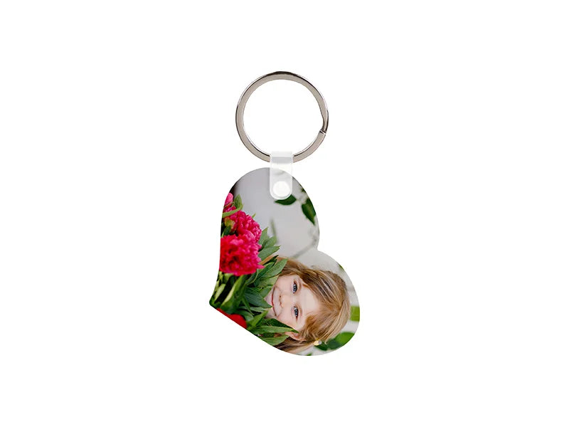 Sublimation Blanks Plastic Keyring (Heart to Heart, 4.36*12.57cm)