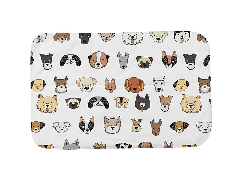 Arctic Fleece Lined Sublimation Blanks Microfiber Pet Blanket (50*76cm/19.68inchx29.9inch)