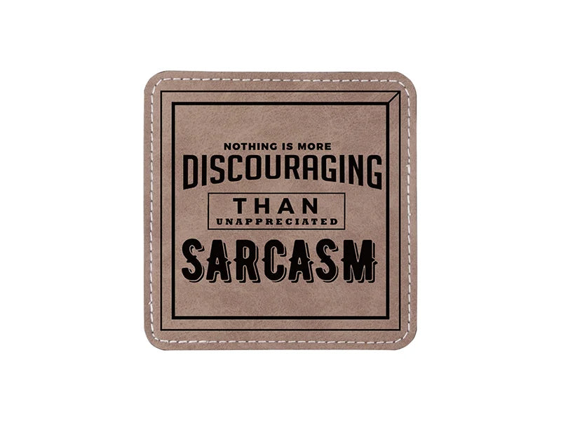 Sublimation PU Leather Square Mug Coaster (Gray, 10*10cm)