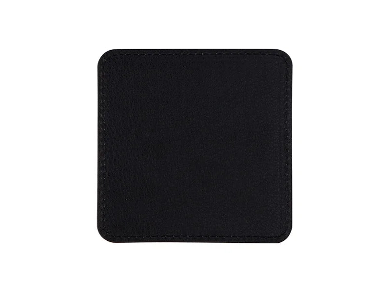 Sublimation PU Leather Square Mug Coaster (Pink, 10*10cm)