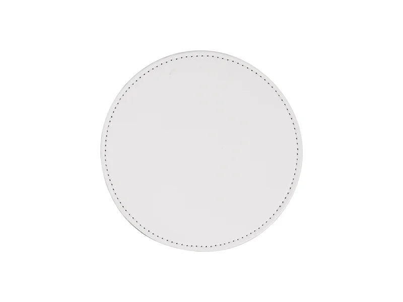 Sublimation PU Leather Round Mug Coaster (9.5cm)