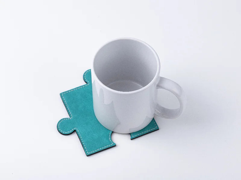 PU Puzzle Coaster(Green, 12*12cm)