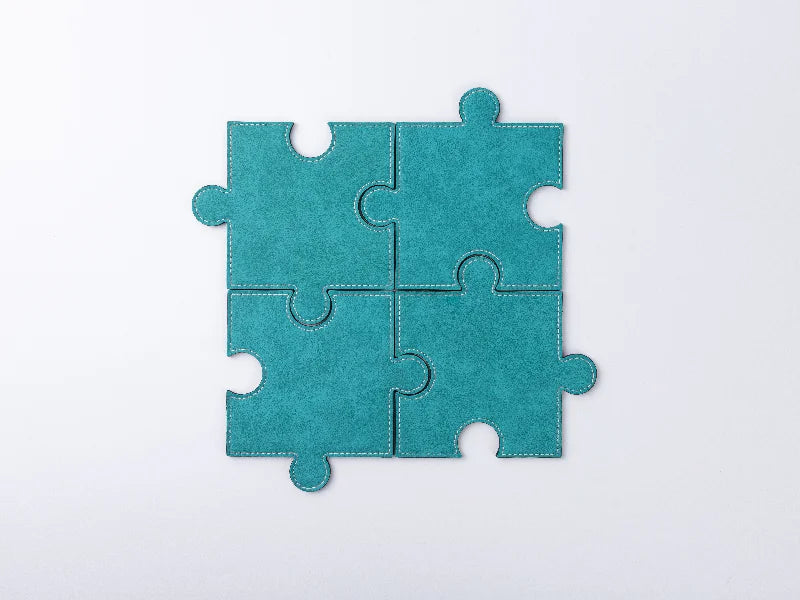 PU Puzzle Coaster(Green, 12*12cm)