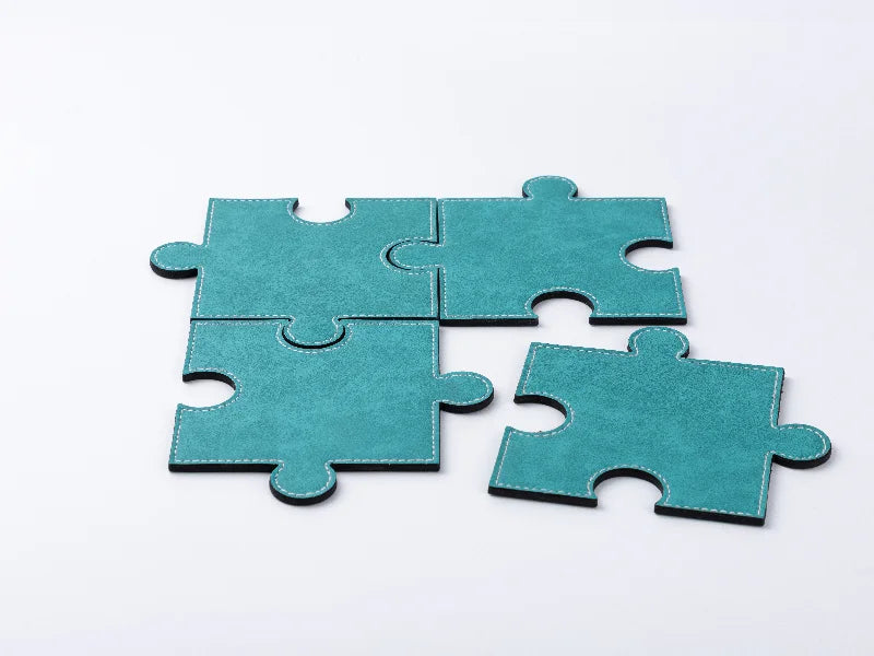 PU Puzzle Coaster(Green, 12*12cm)