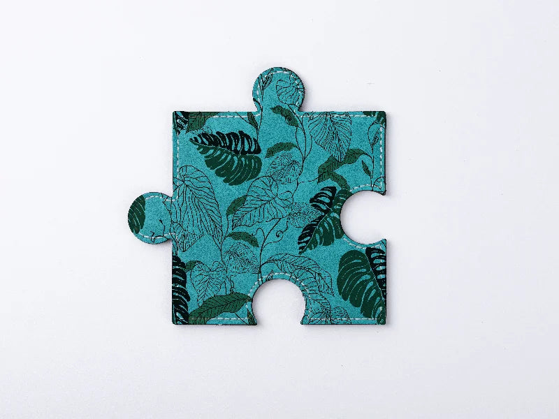 PU Puzzle Coaster(Green, 12*12cm)