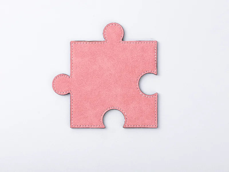 PU Puzzle Coaster(Pink, 12*12cm)