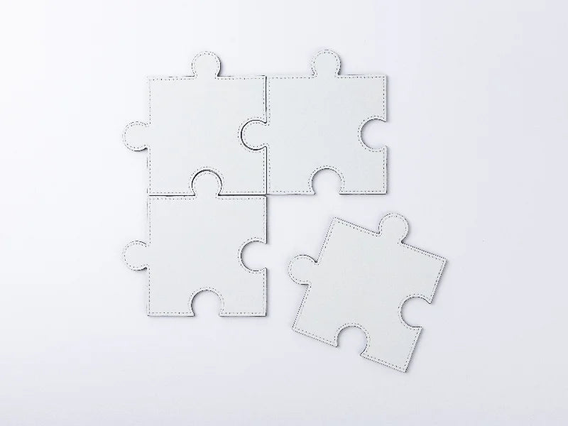 PU Puzzle Coaster(White, 12*12cm)