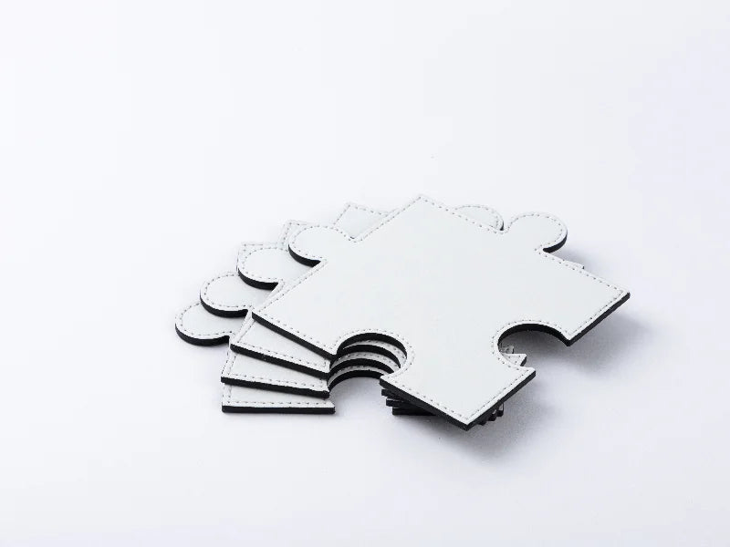 PU Puzzle Coaster(White, 12*12cm)