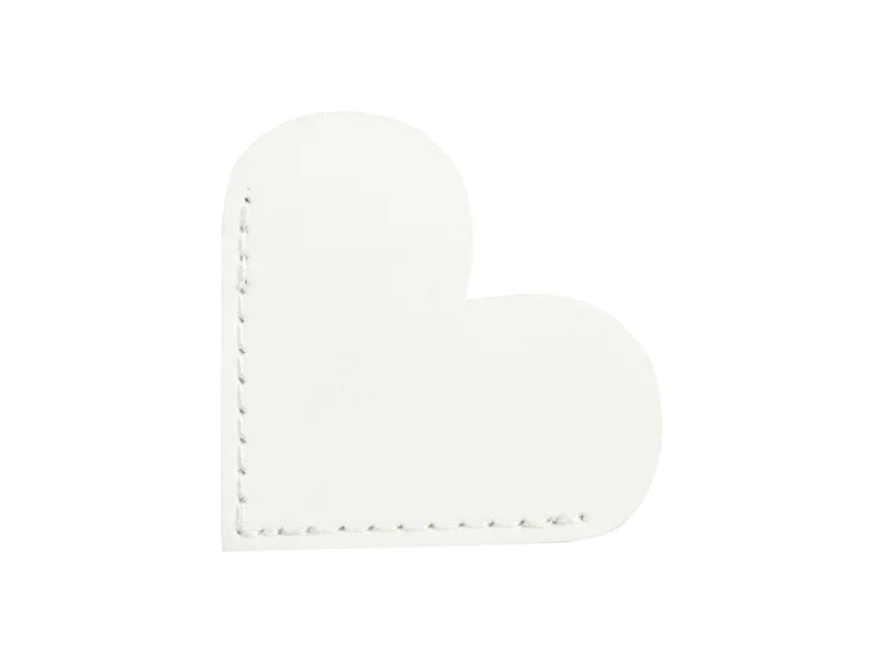 Sublimation Blanks PU leather Bookmark(5.1*5.1*0.1cm,white)