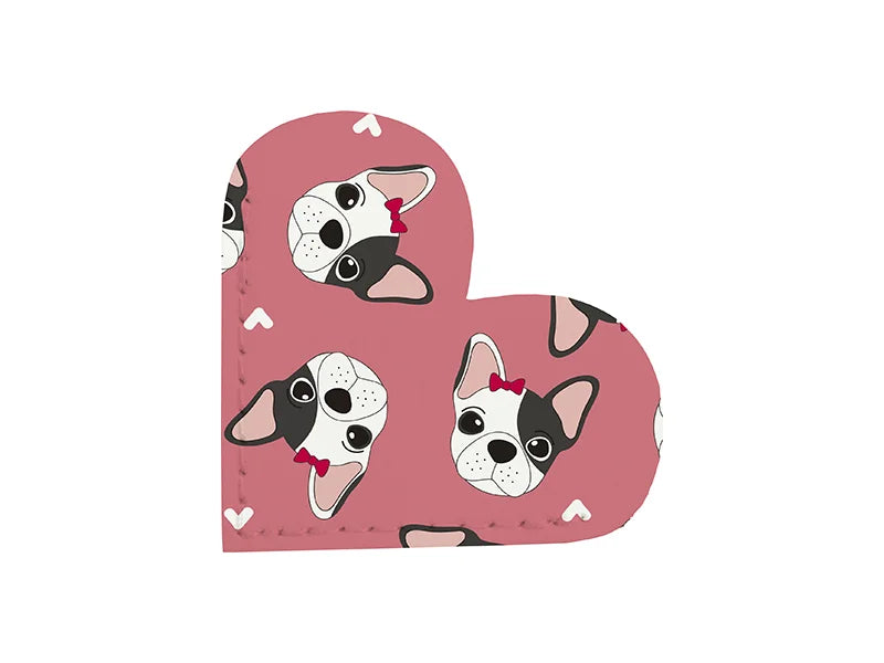 Sublimation Blanks PU leather Bookmark(5.1*5.1*0.1cm,white)