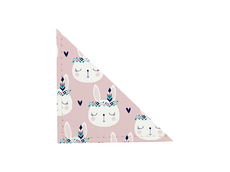 Sublimation Blanks PU leather Bookmark(6*6*0.1cm,white)