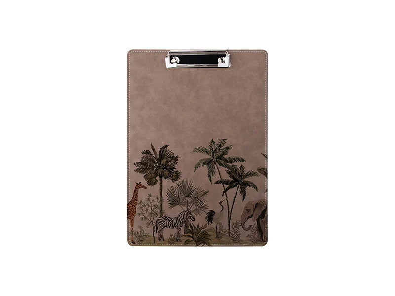 Sublimation PU Leather Clipboard with Metal Clip (Gray, A4 size)