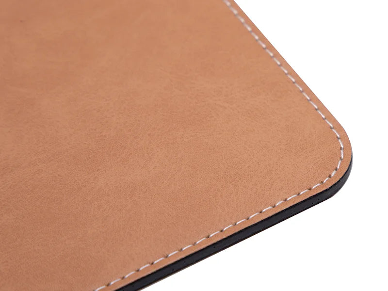 Sublimation 19*23cm PU Leather Placemat (Brown)