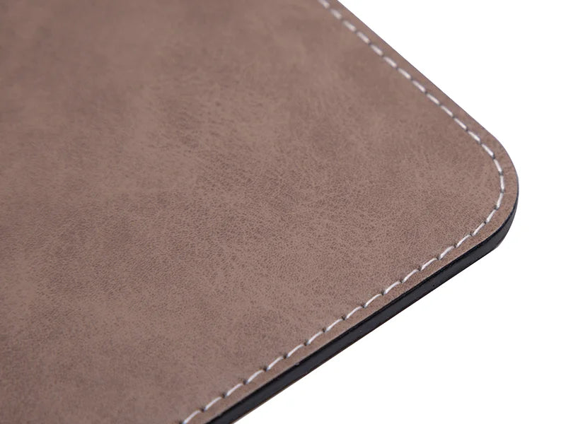 Sublimation 19*23cm PU Leather Placemat (Dark Grey)