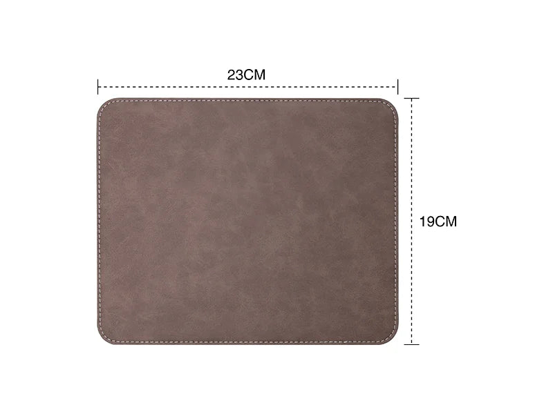 Sublimation 19*23cm PU Leather Placemat (Dark Grey)