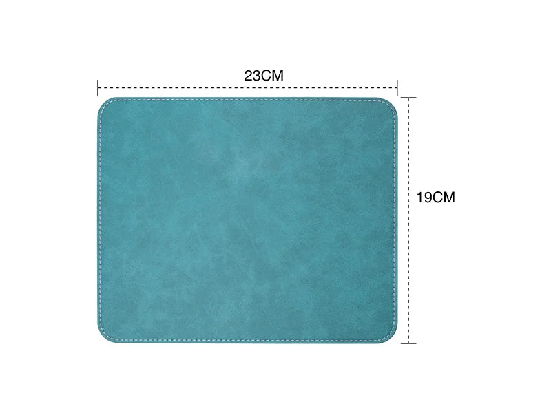 Sublimation 19*23cm PU Leather Placemat (Green)
