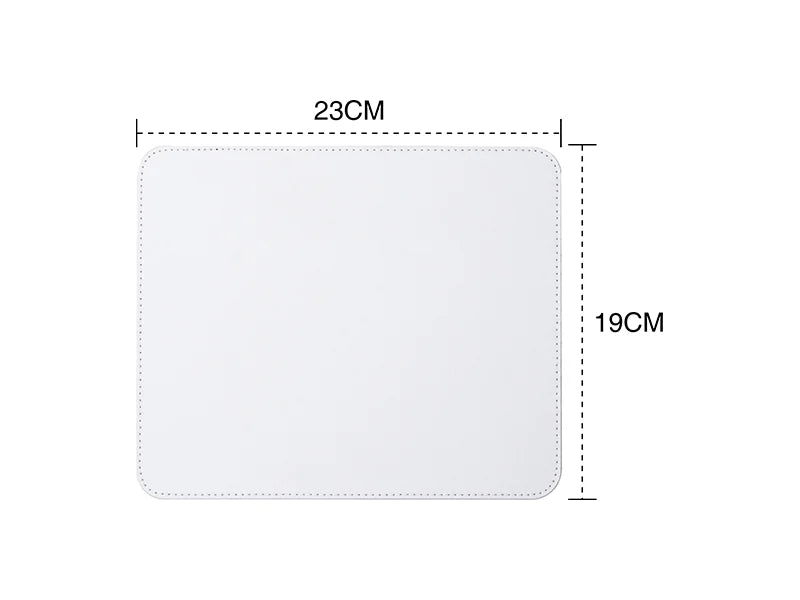 Sublimation 19*23cm PU Leather Placemat (White)
